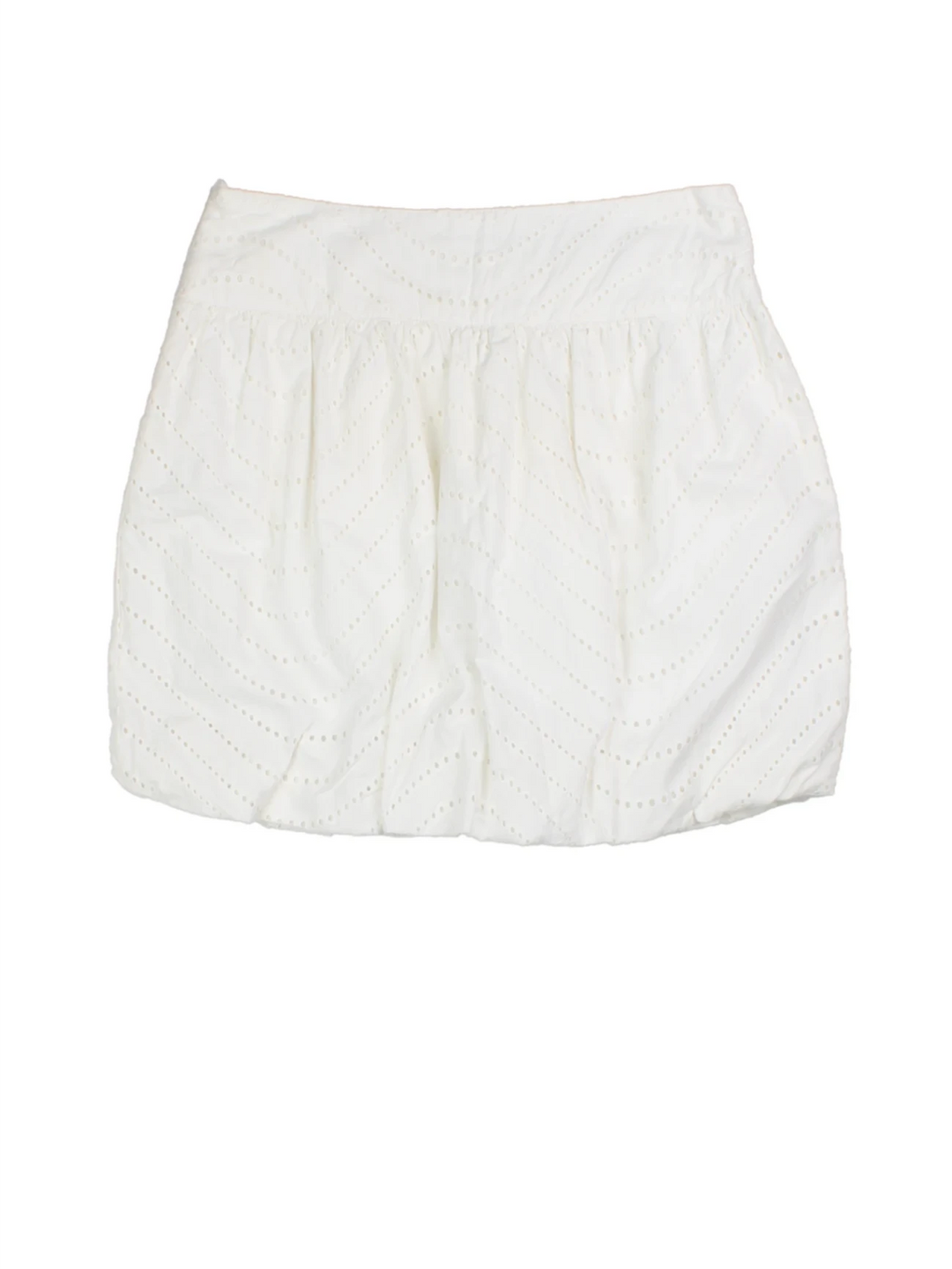 Y2K Broderie Anglaise Mini Skirt (Size M)