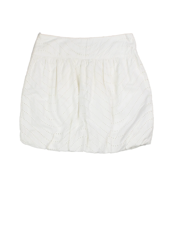 Y2K Broderie Anglaise Mini Skirt (Size M)
