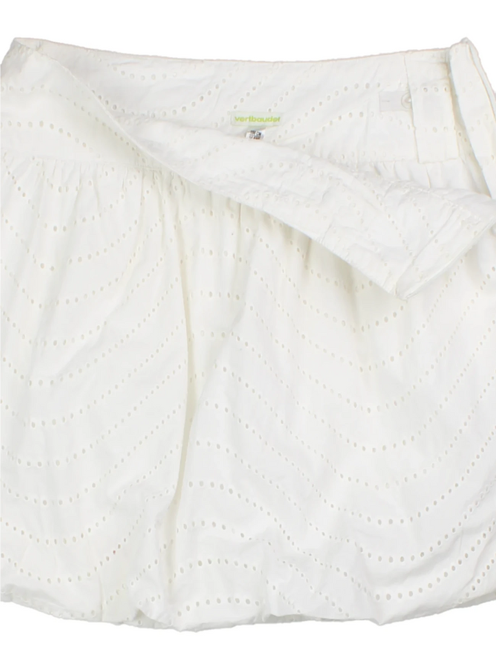Y2K Broderie Anglaise Mini Skirt (Size M)