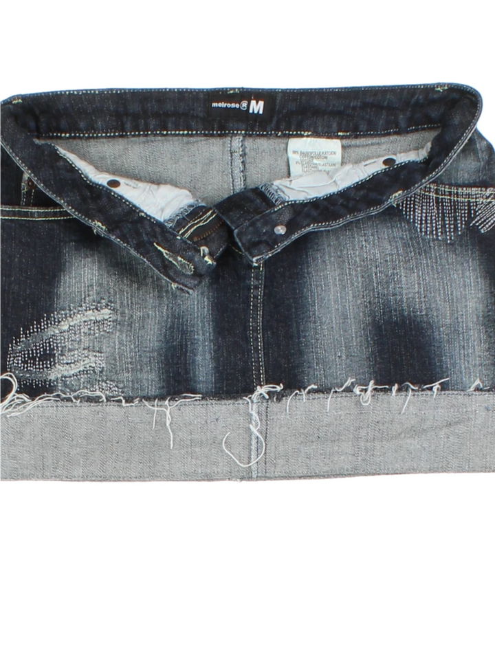 Y2K Denim Mini Skirt (Size XS)