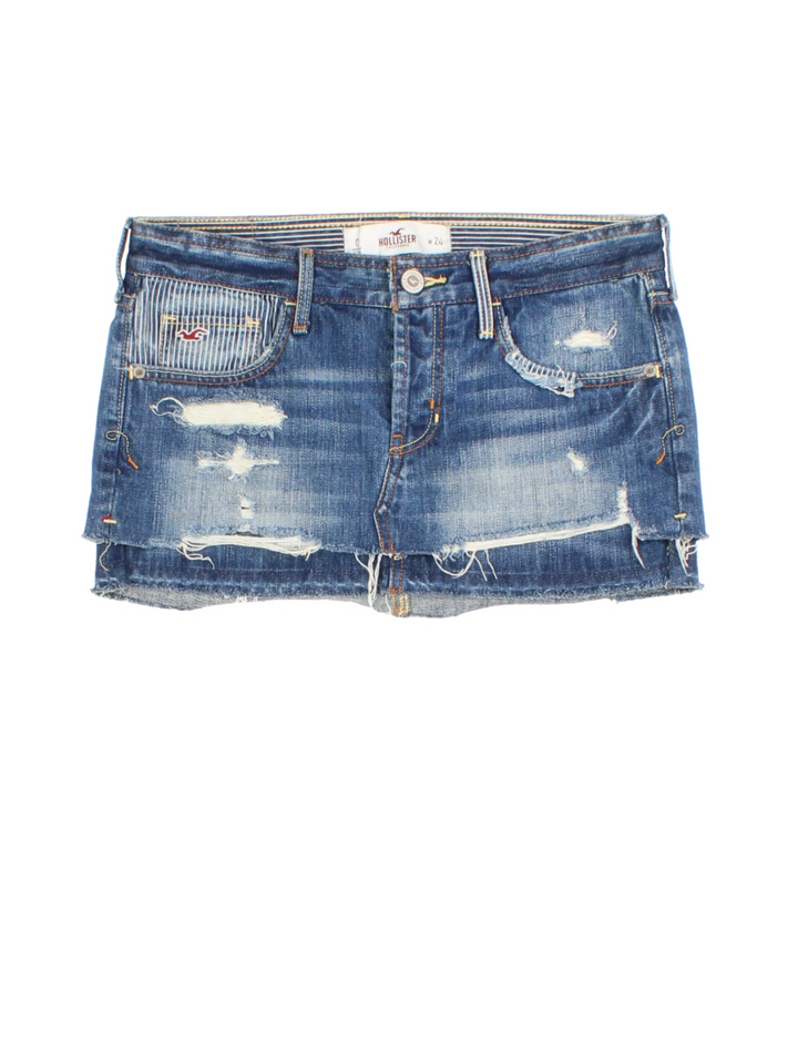 Y2K Denim Mini Skirt (Size XS)