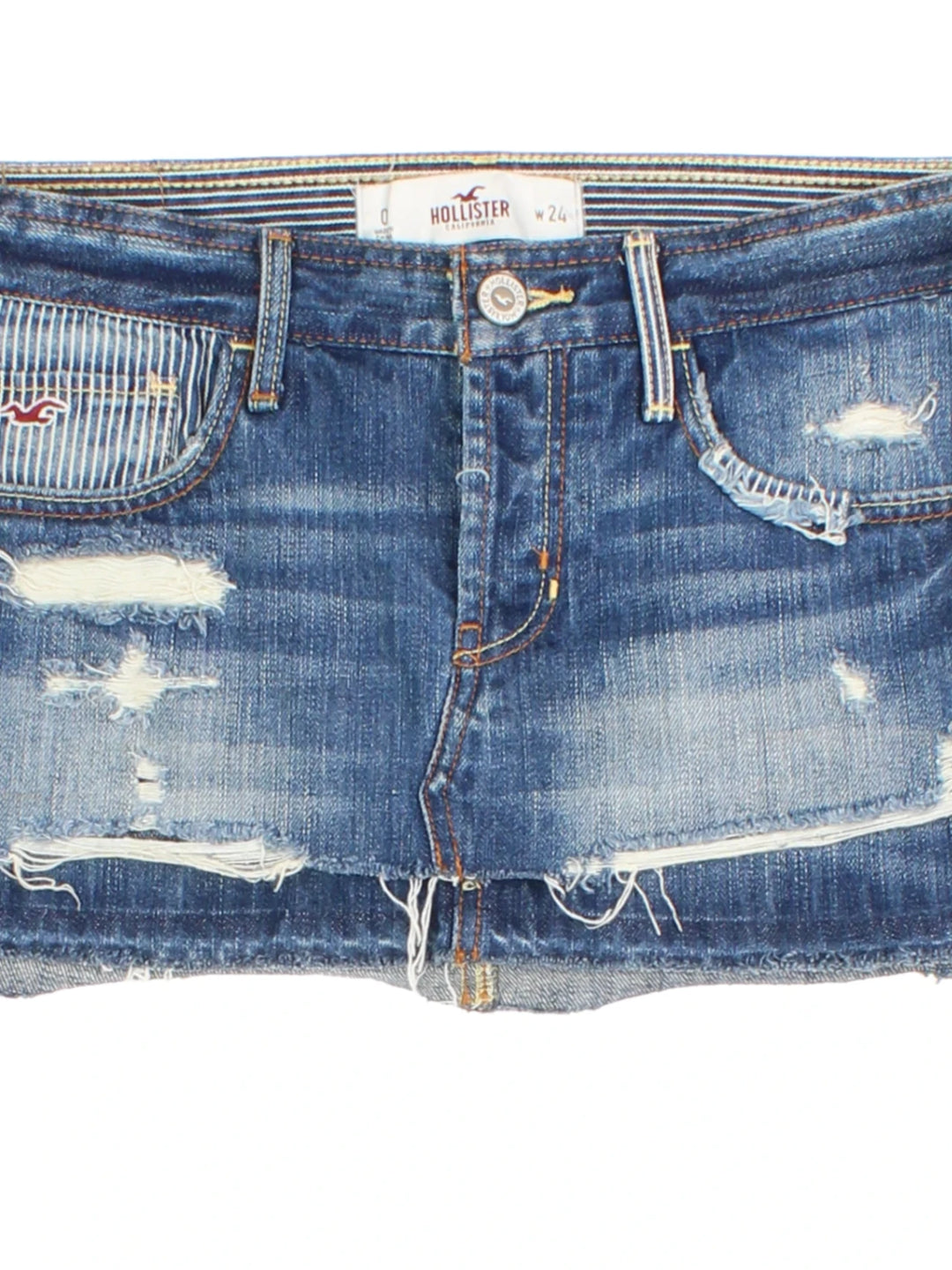 Y2K Denim Mini Skirt (Size XS)