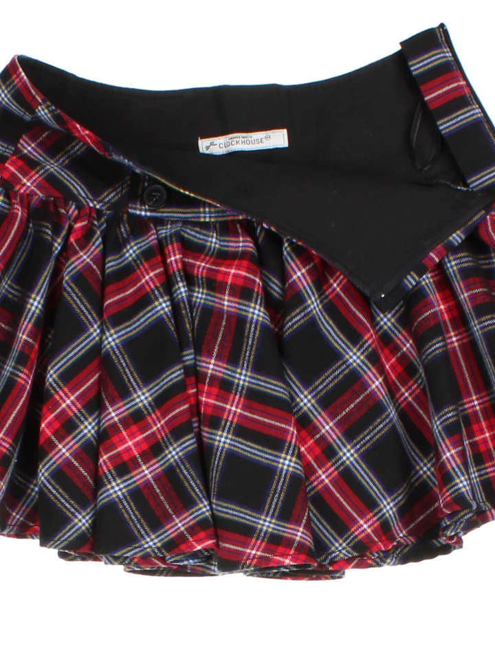 Y2K Tartan Mini Skirt (Size M)