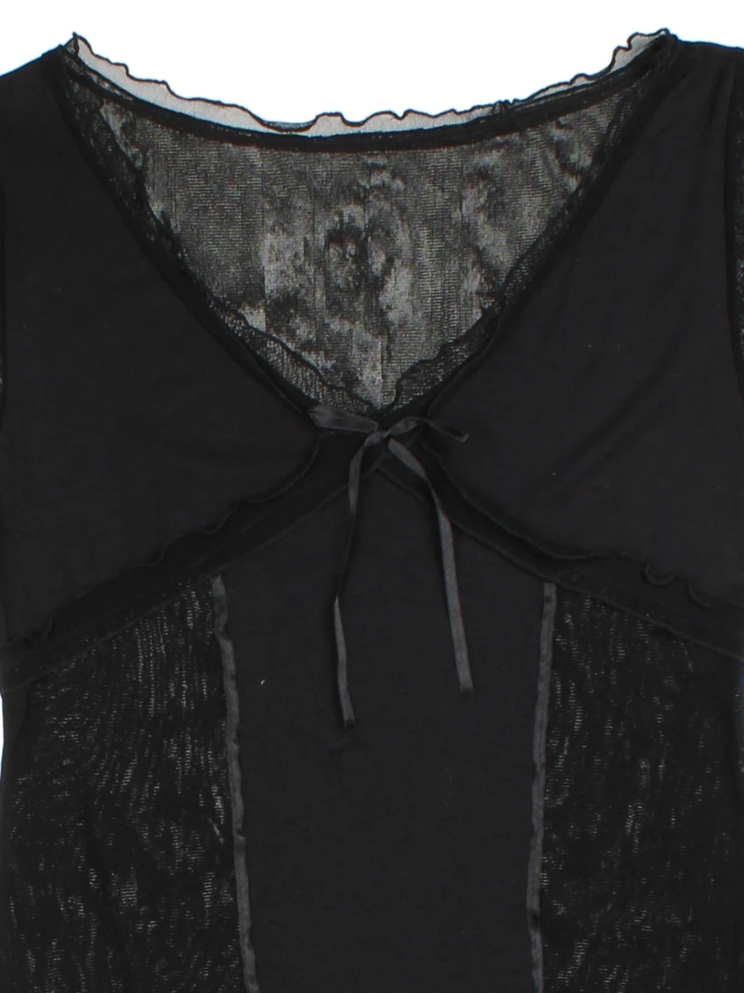 Y2K Sheer Mesh Top (Size S)