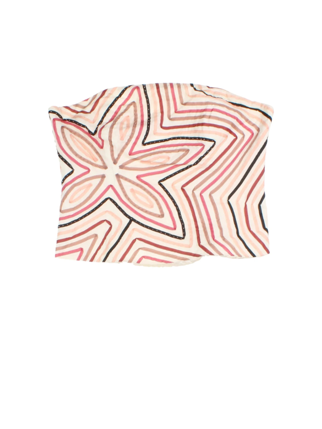 Y2K Star Print Tube Top (Size XS)