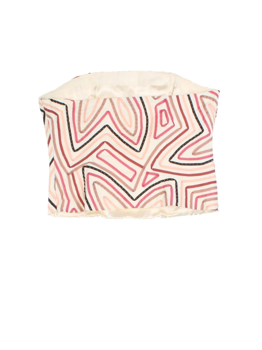 Y2K Star Print Tube Top (Size XS)