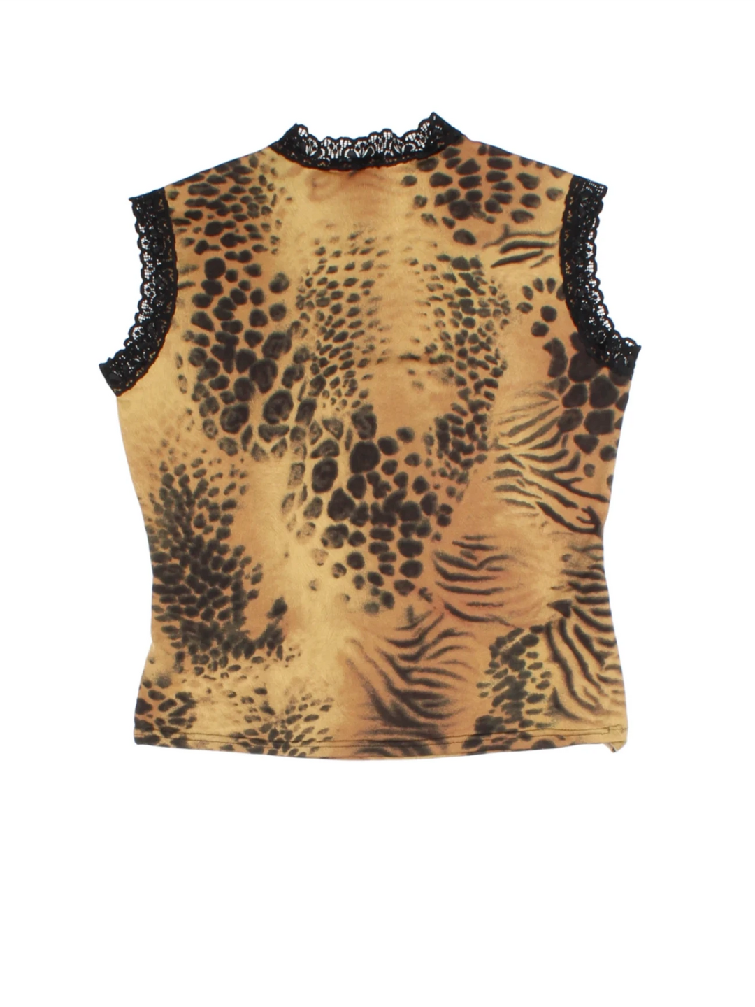 Y2K Leopard Print Top (Size M)