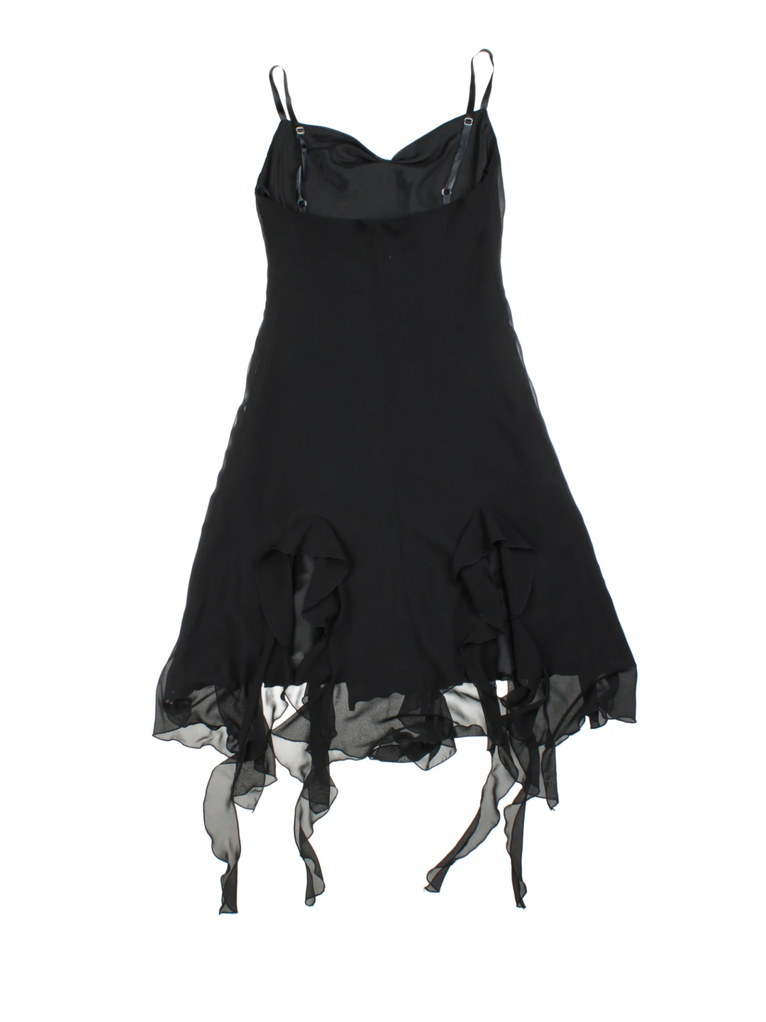 Y2K Layered Mesh Midi Dress (Size XXS)