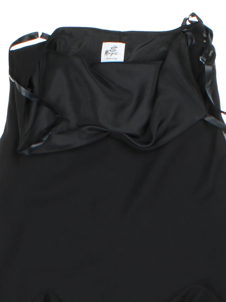 Y2K Layered Mesh Midi Dress (Size XXS)