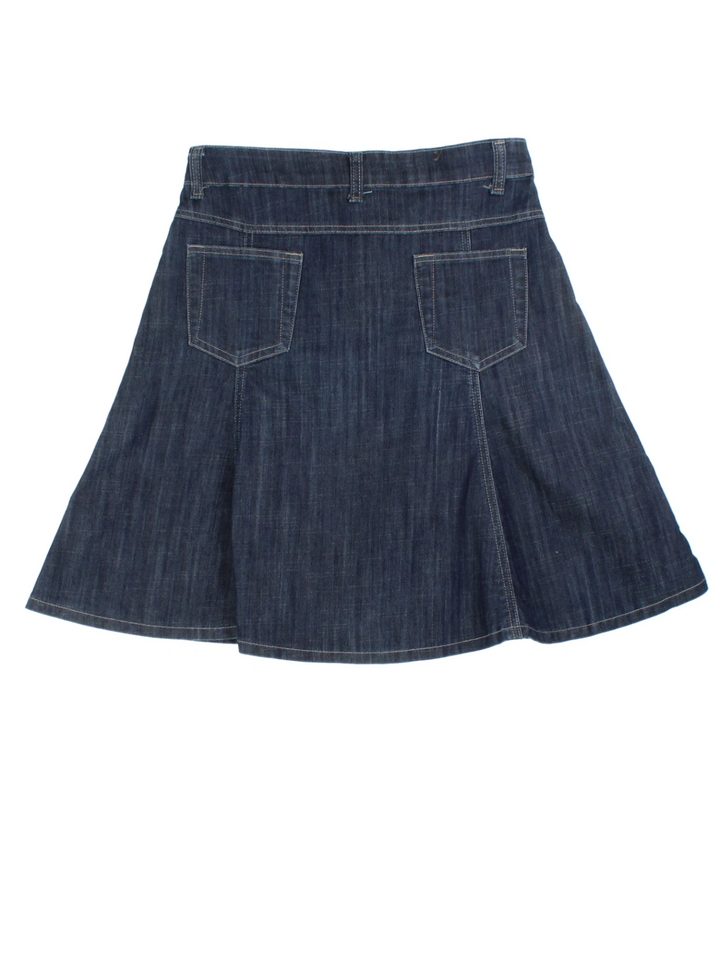 Y2K Denim Mini Skirt (Size L)