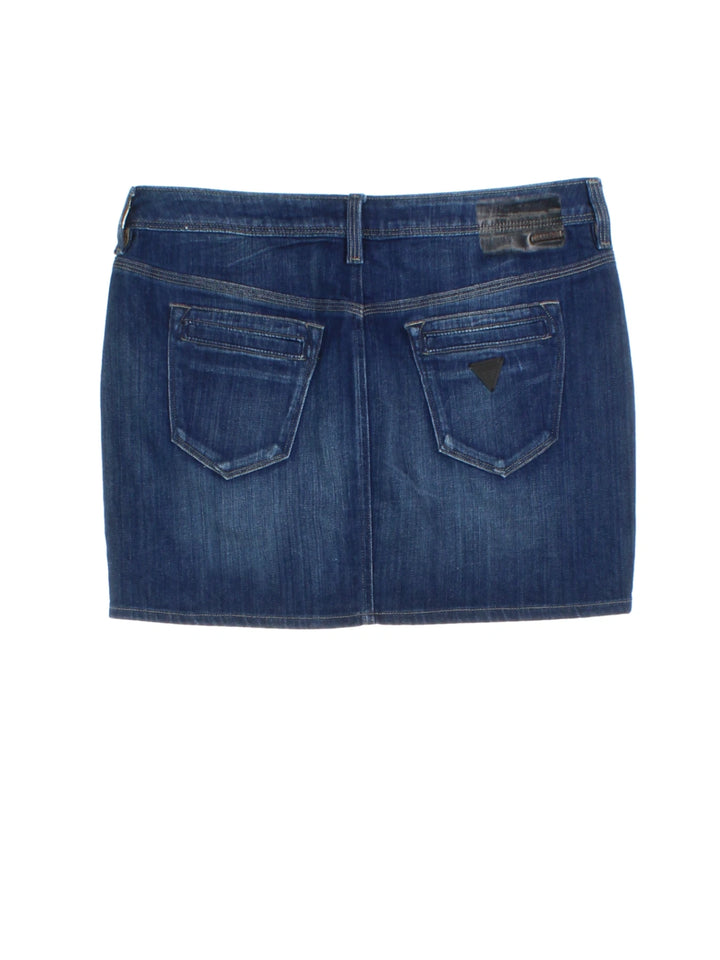 Y2K Guess Denim Mini Skirt (Size L)