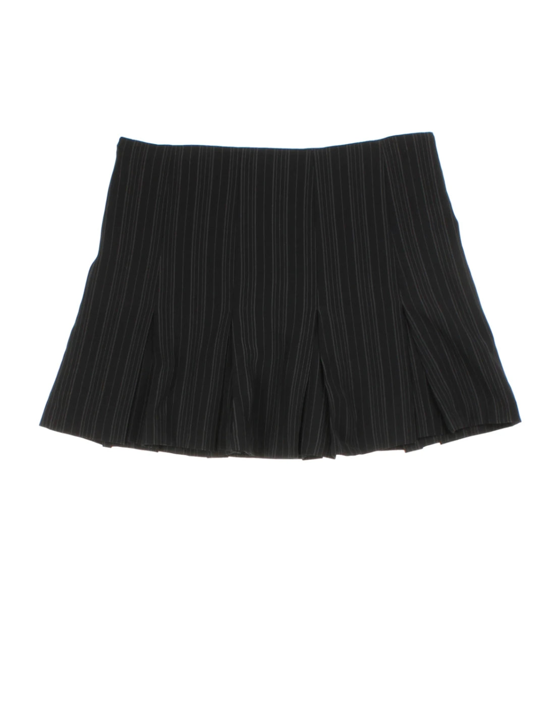 Y2K Pinstripe Mini Skirt (Size L)