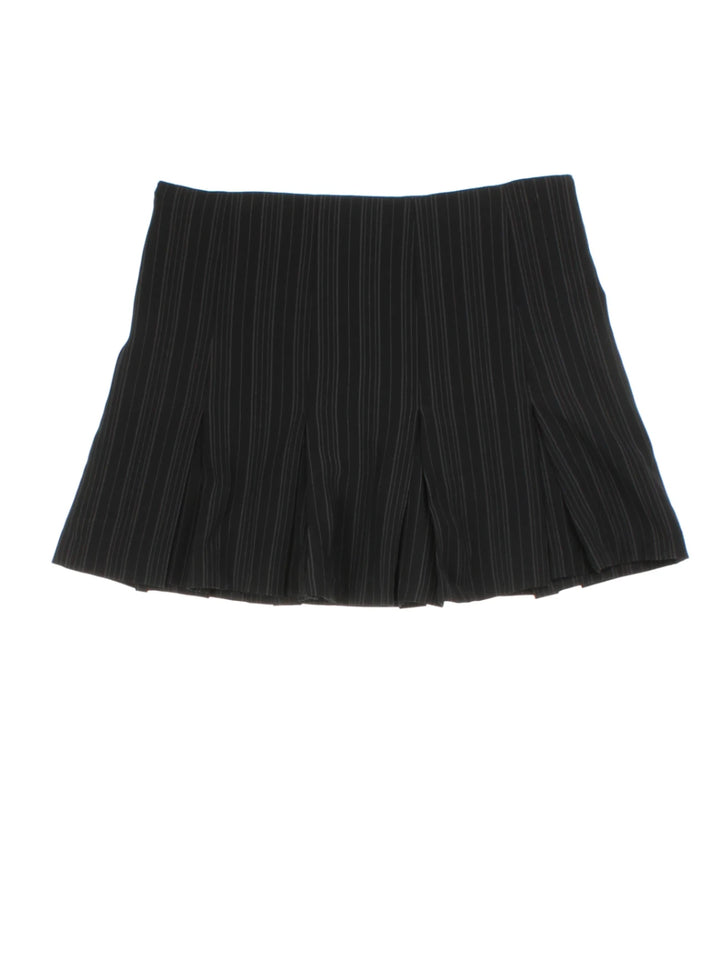 Y2K Pinstripe Mini Skirt (Size L)