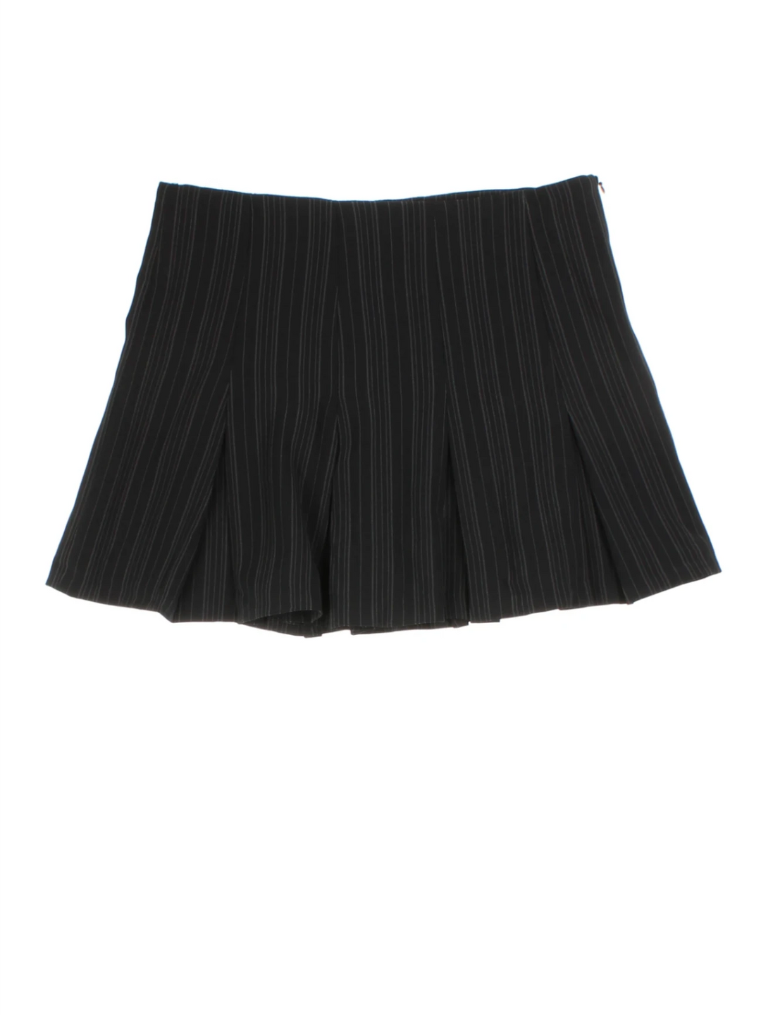 Y2K Pinstripe Mini Skirt (Size L)