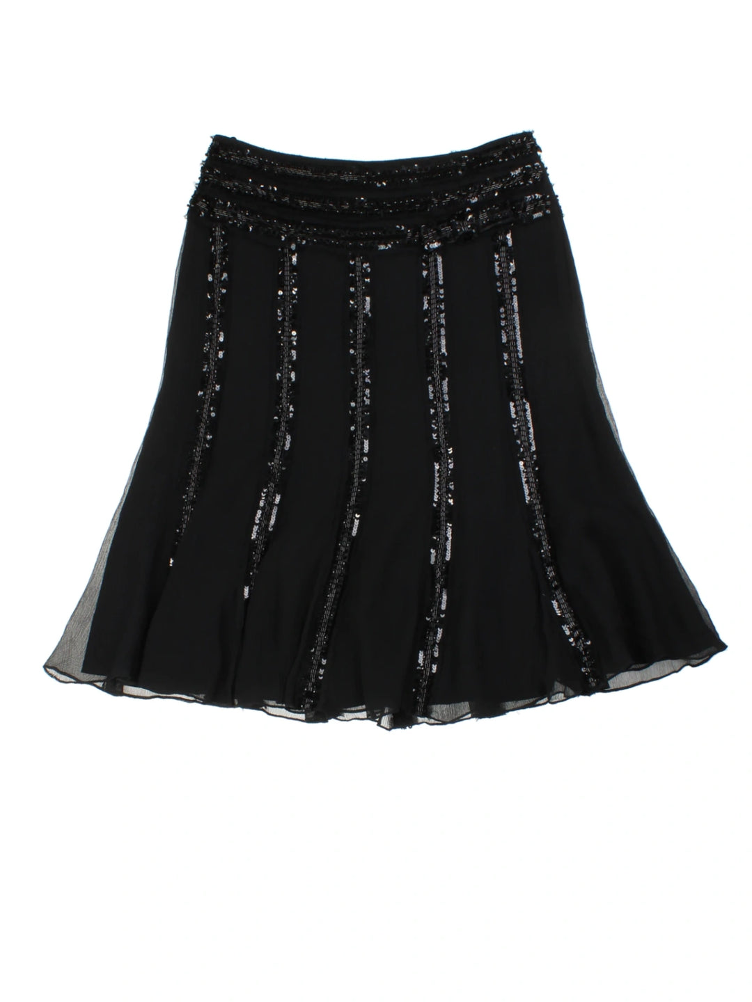 Y2K Sequin Midi Skirt (Size L)