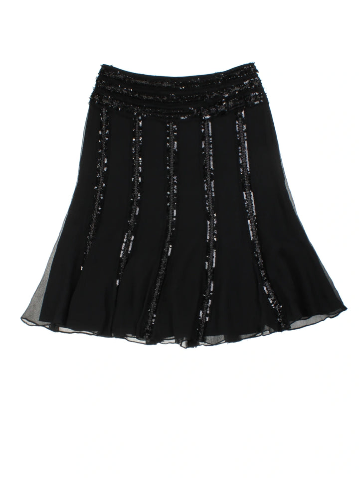 Y2K Sequin Midi Skirt (Size L)