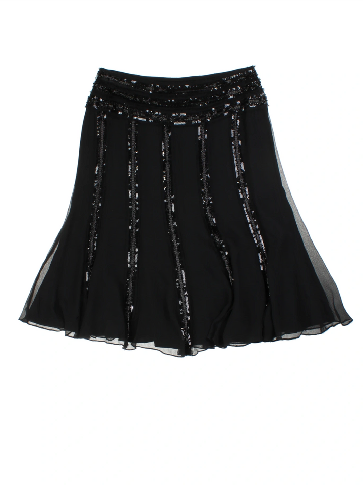 Y2K Sequin Midi Skirt (Size L)
