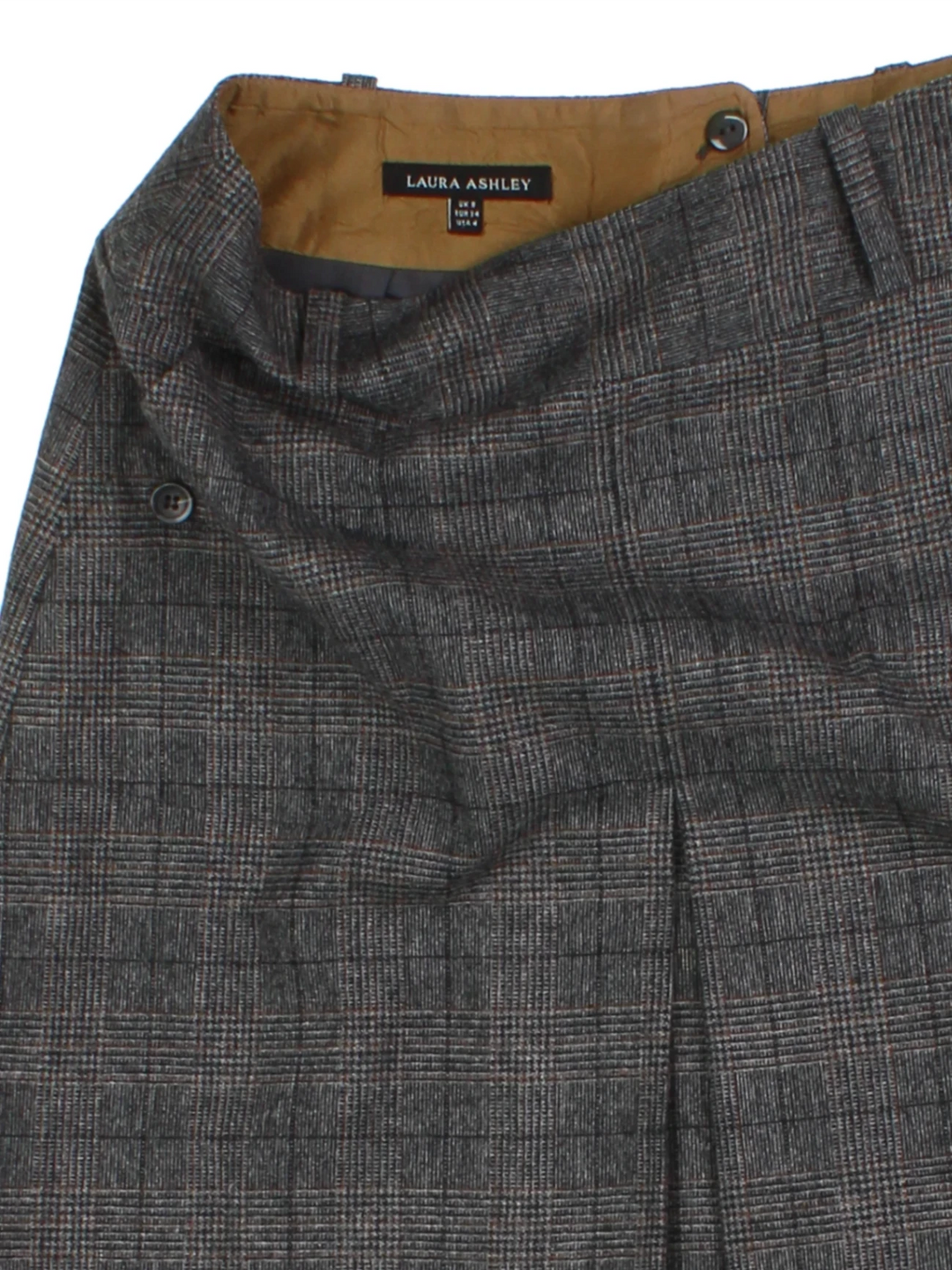 Laura Ashley Checkered Skirt (Size S)