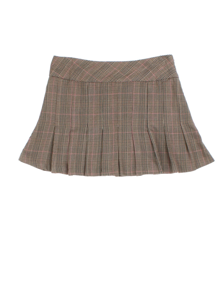 Y2K Pleated Mini Skirt (Size XXS)