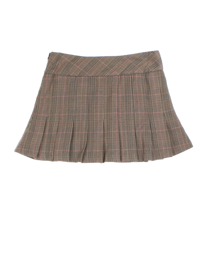 Y2K Pleated Mini Skirt (Size XXS)