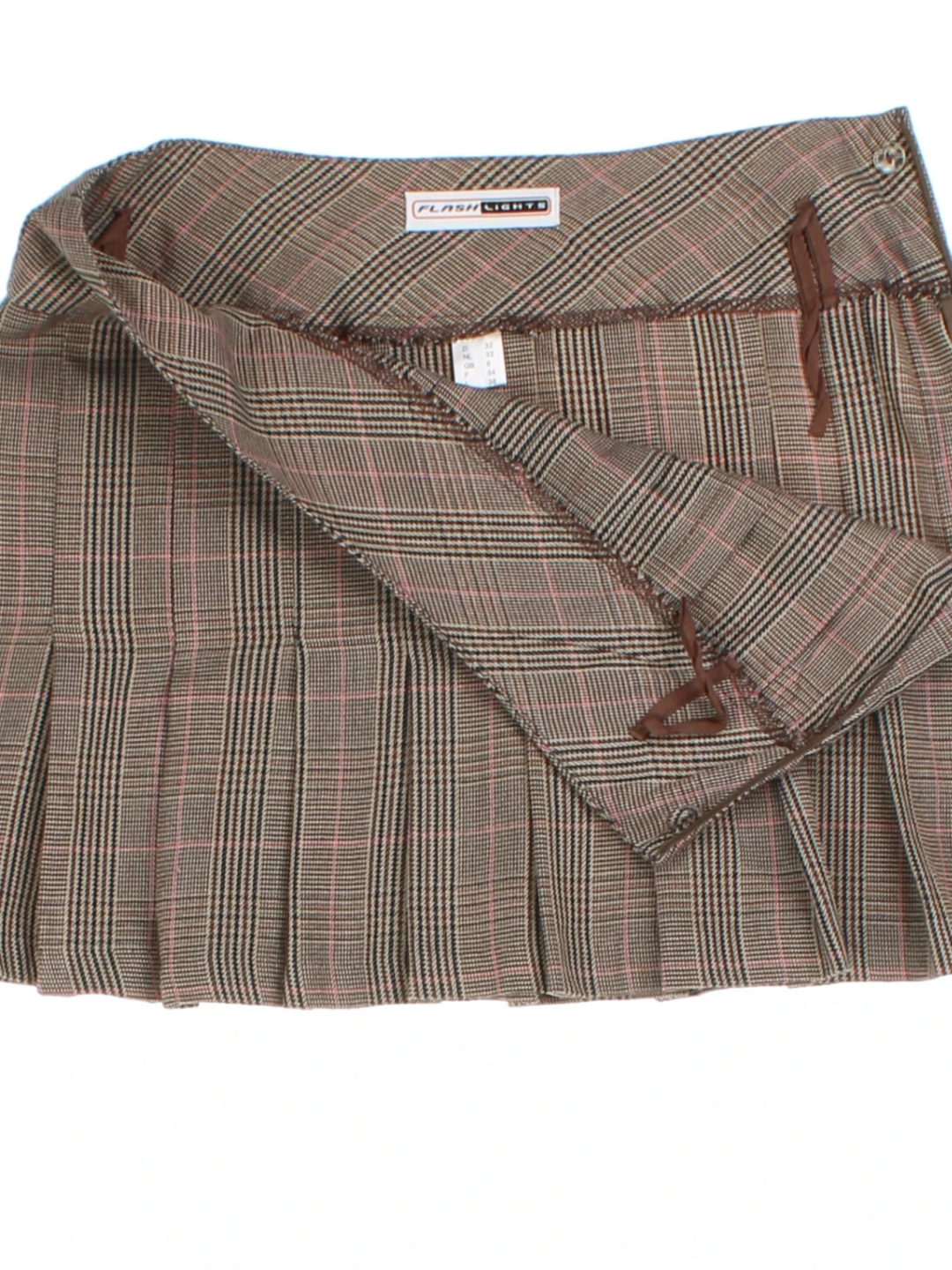 Y2K Pleated Mini Skirt (Size XXS)