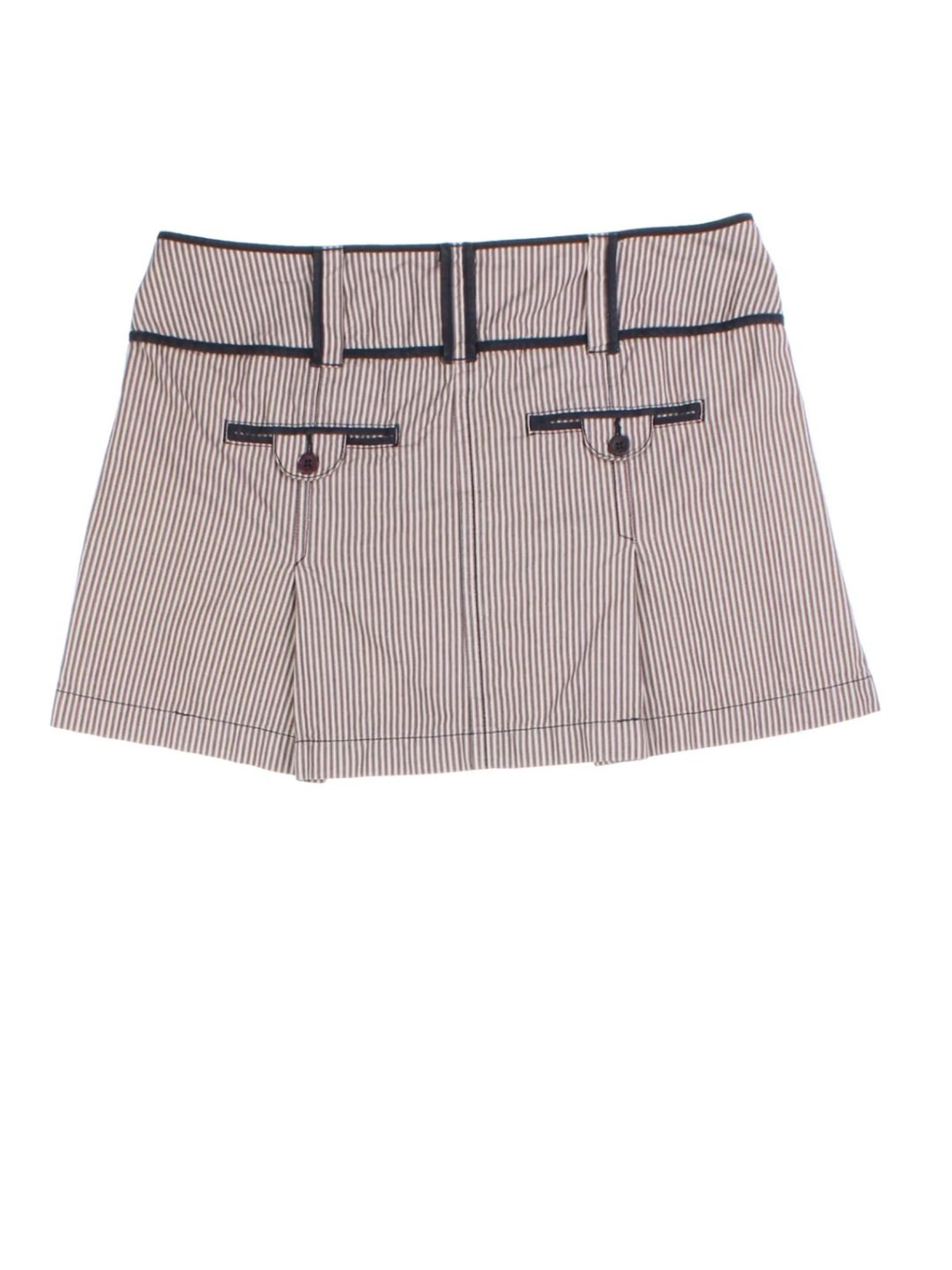 Y2K Striped Mini Skirt (Size M)
