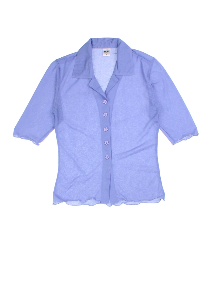 Y2K Romi Button-Up Blouse (Size S)