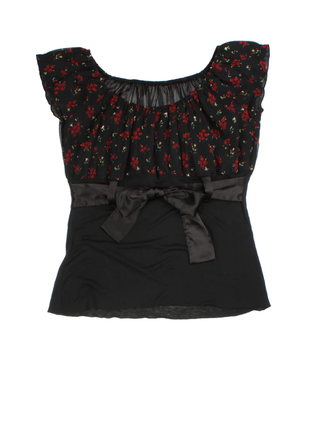 Y2K Floral Top (Size L)