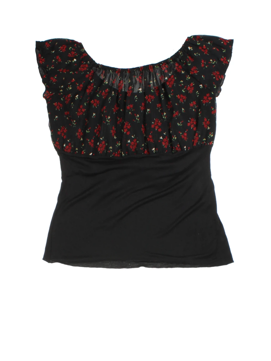 Y2K Floral Top (Size L)
