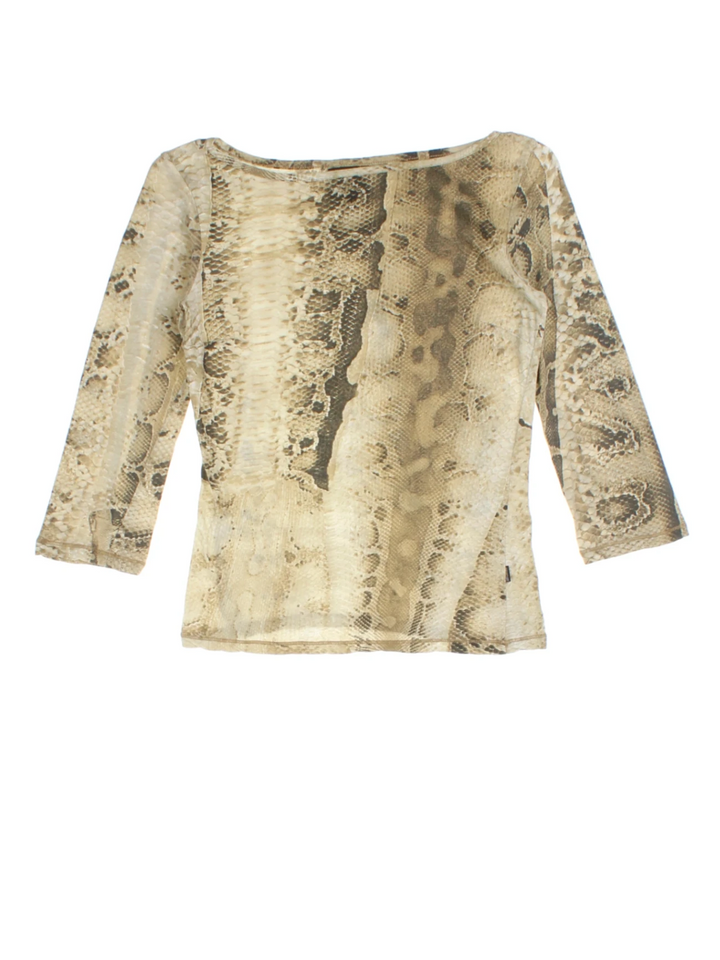 Y2K Snake Print Tops (Size XS)