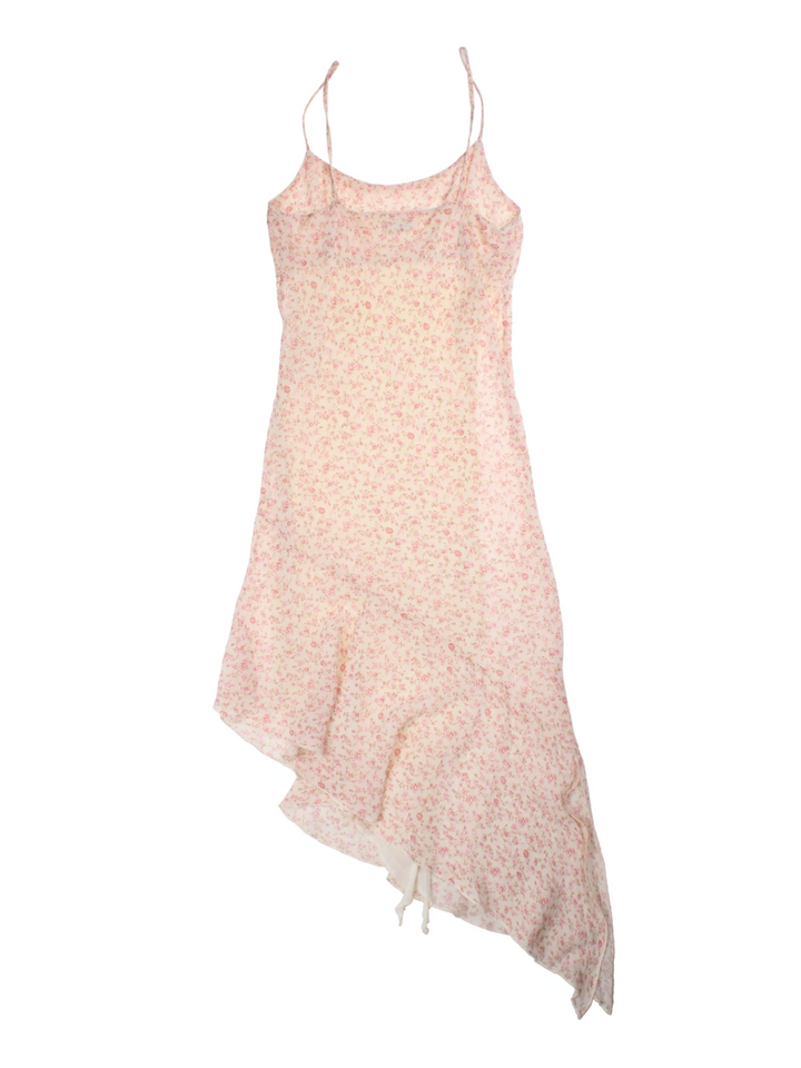 Y2K Floral Asymmetrical Dress (Size L)
