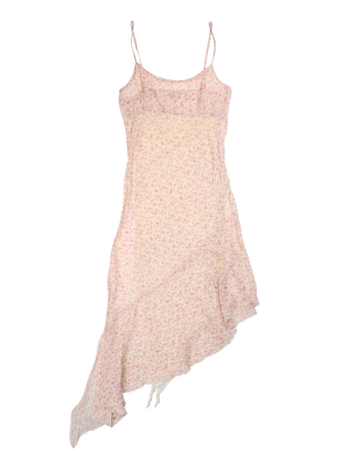 Y2K Floral Asymmetrical Dress (Size L)