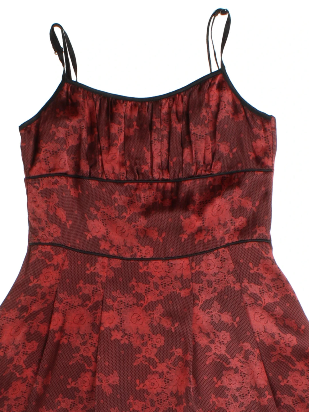 Y2K Layered Floral Mini Dress (Size L)