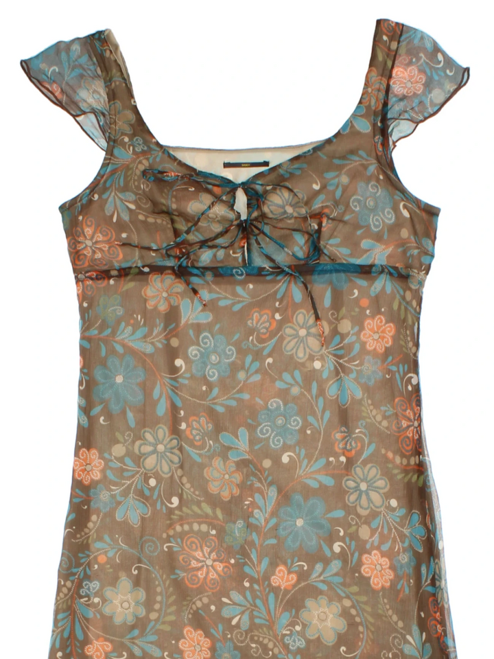 Y2K Floral Dress (Size XXS)