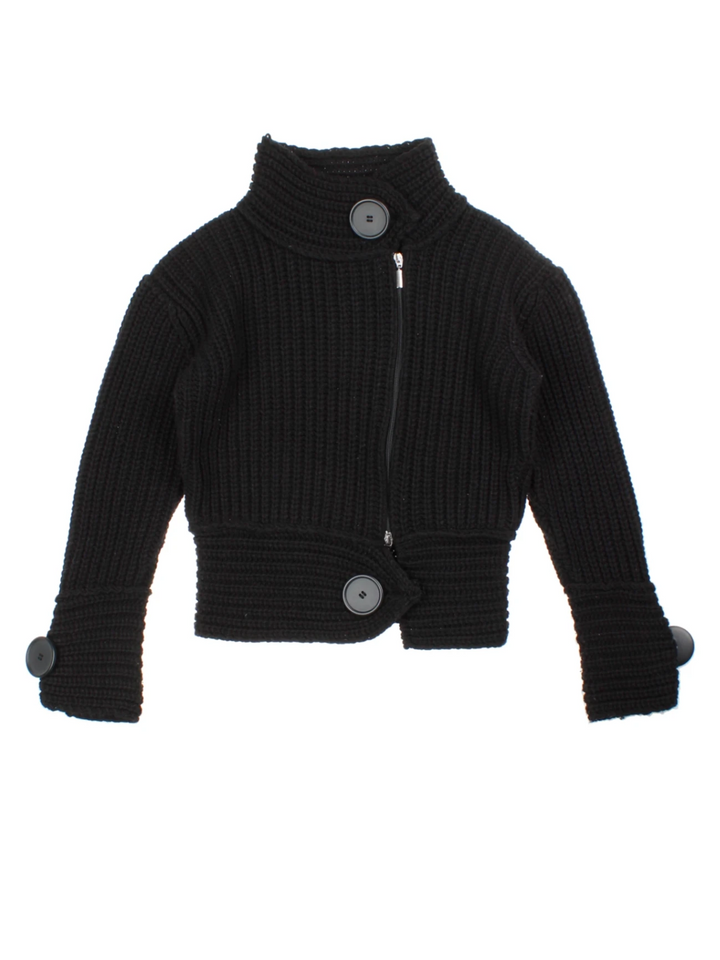 Y2K Funnel Neck Cardigan (Size XS)