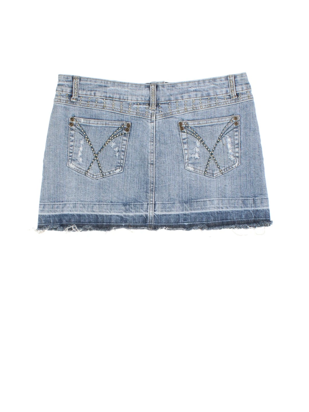 Y2K Denim Mini Skirt (Size XXL)
