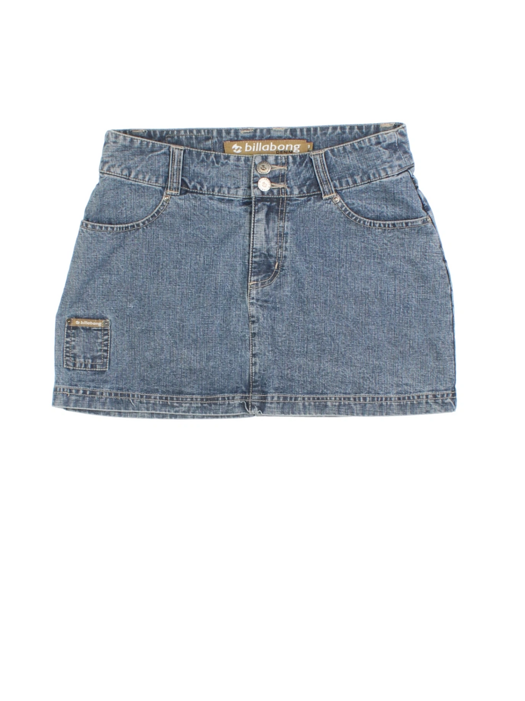Y2K Billabong Denim Skirt (Size L)