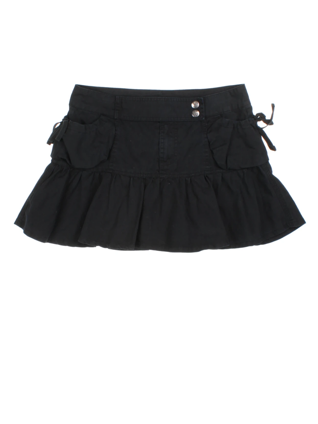 Y2K Mini Ruffle Mini Skirt (Size XL)