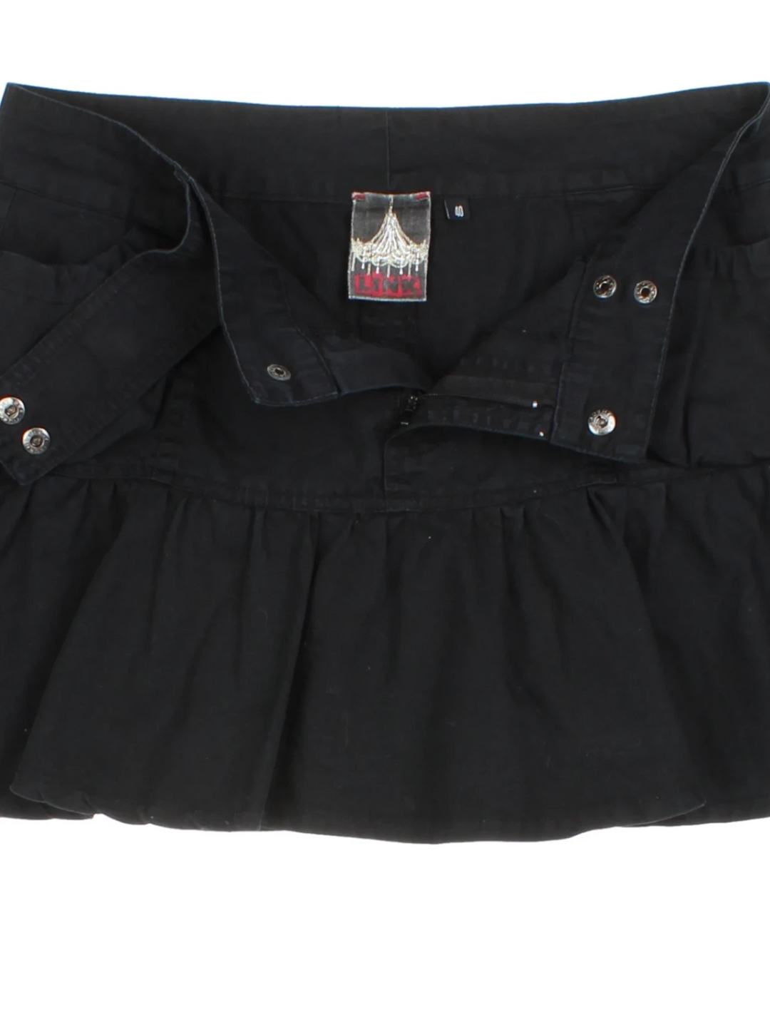 Y2K Mini Ruffle Mini Skirt (Size XL)