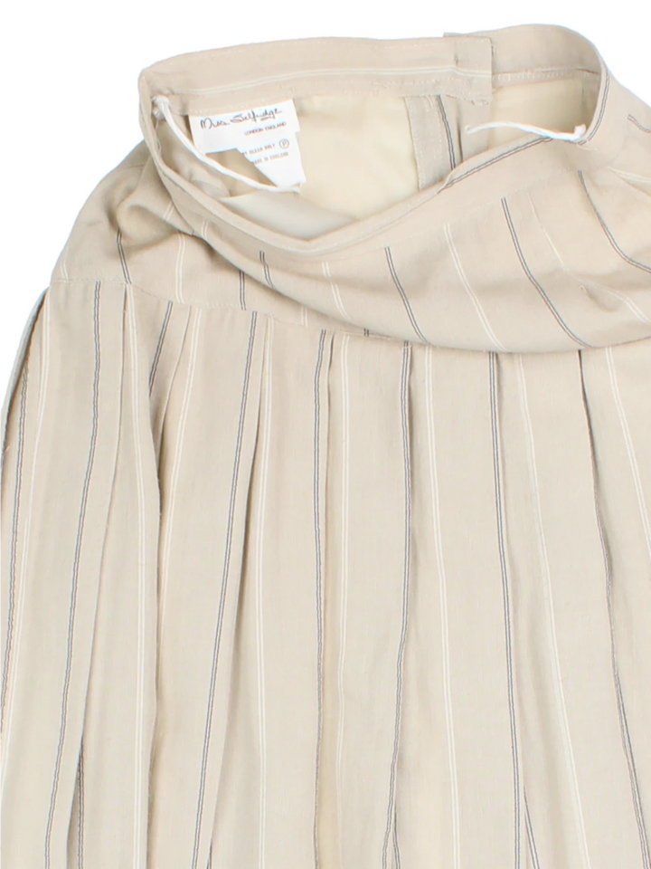 Y2K Pleated Midi Skirt (Size XS)