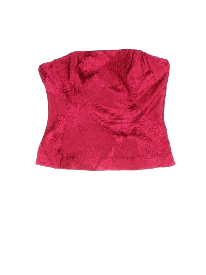 Y2K Textured Bandeau Top (Size XXS)