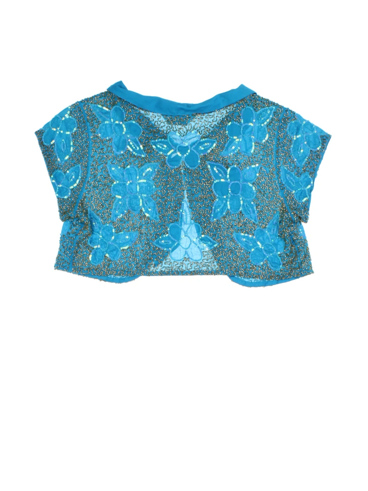 Y2K Embellished Cropped Bolero (Size XS)