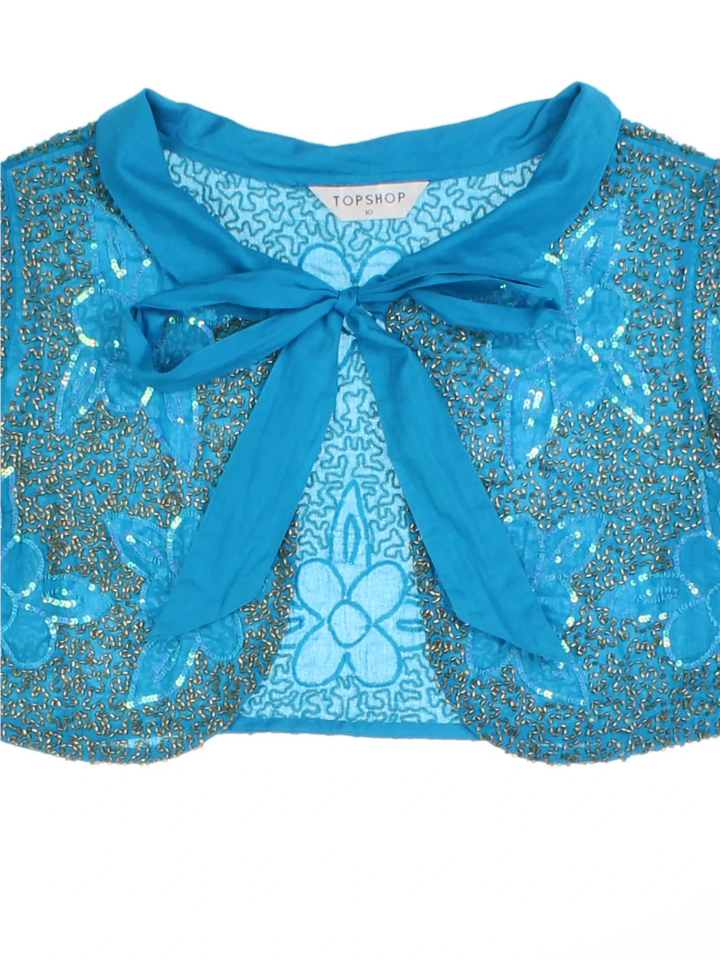 Y2K Embellished Cropped Bolero (Size XS)