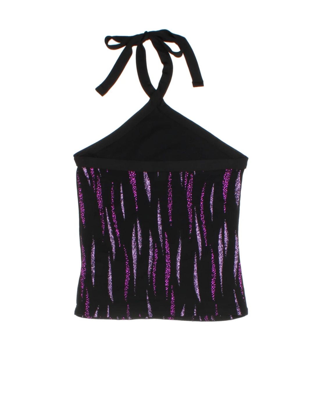 Y2K New Look Glitter Halter Top (Size XXS)