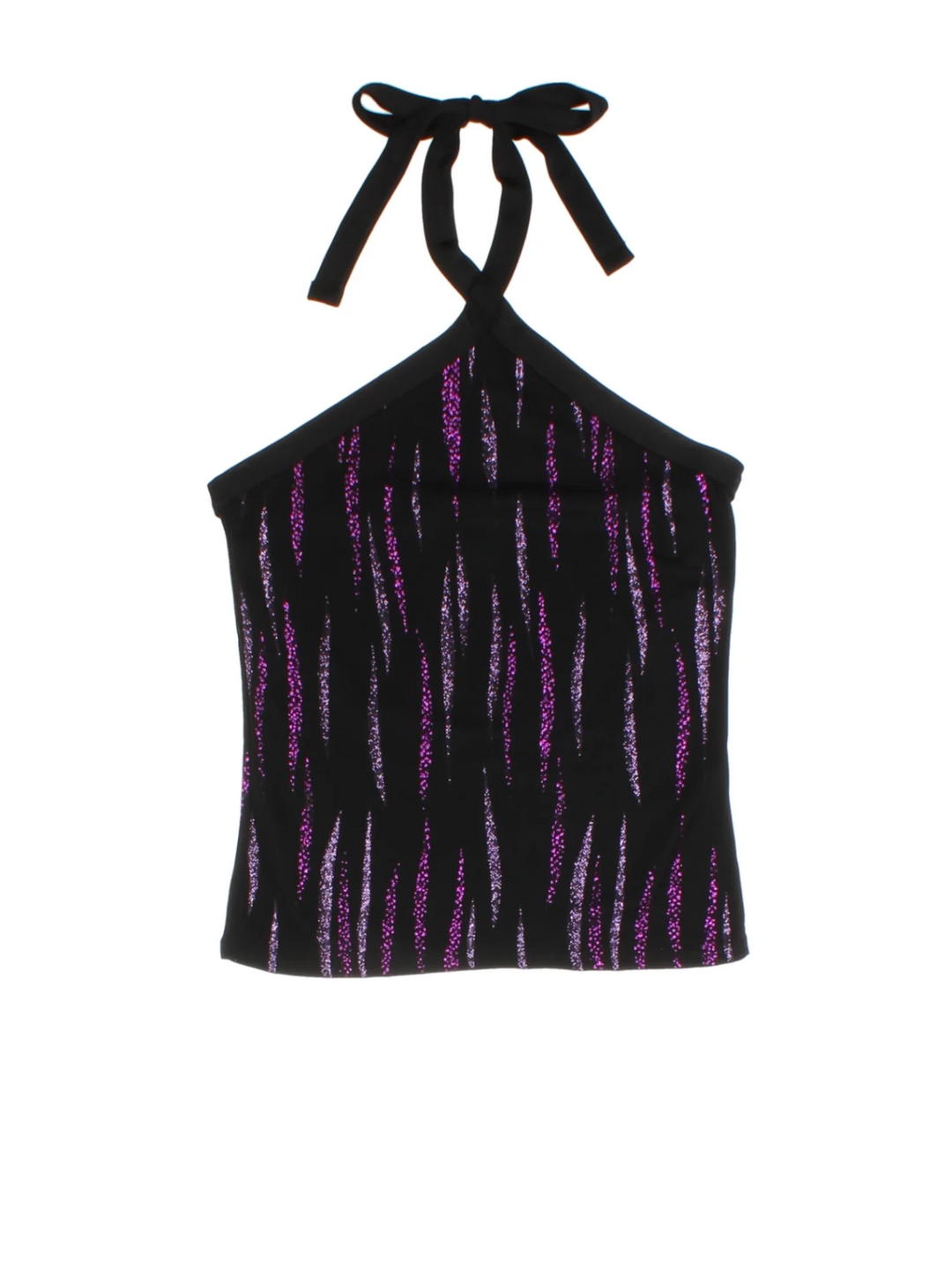 Y2K New Look Glitter Halter Top (Size XXS)