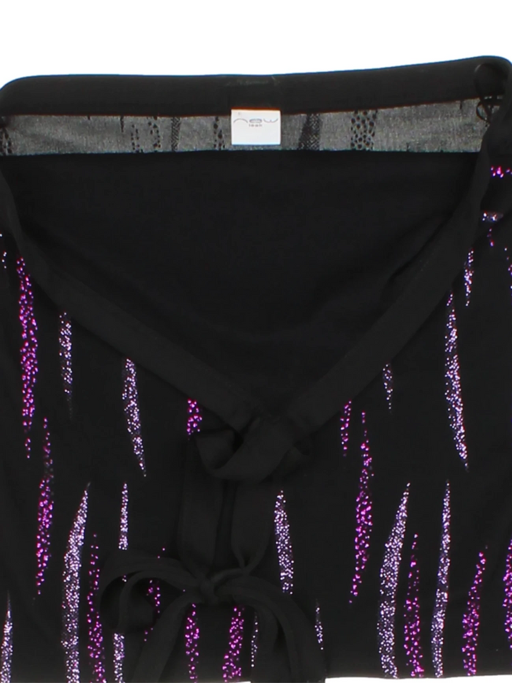 Y2K New Look Glitter Halter Top (Size XXS)