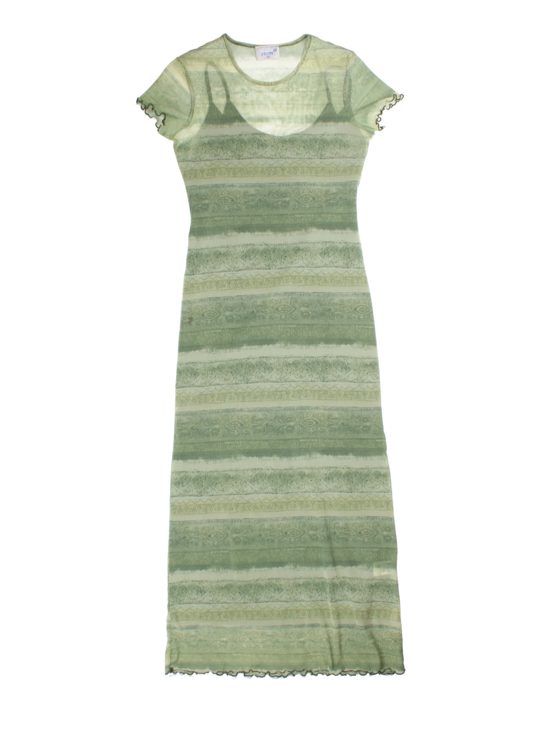Y2K Mesh Maxi Dress (Size XXS)