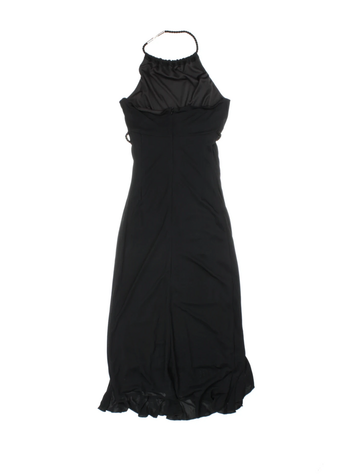 Y2K Karen Millen Halter Neck Midi Dress (Size XXS)