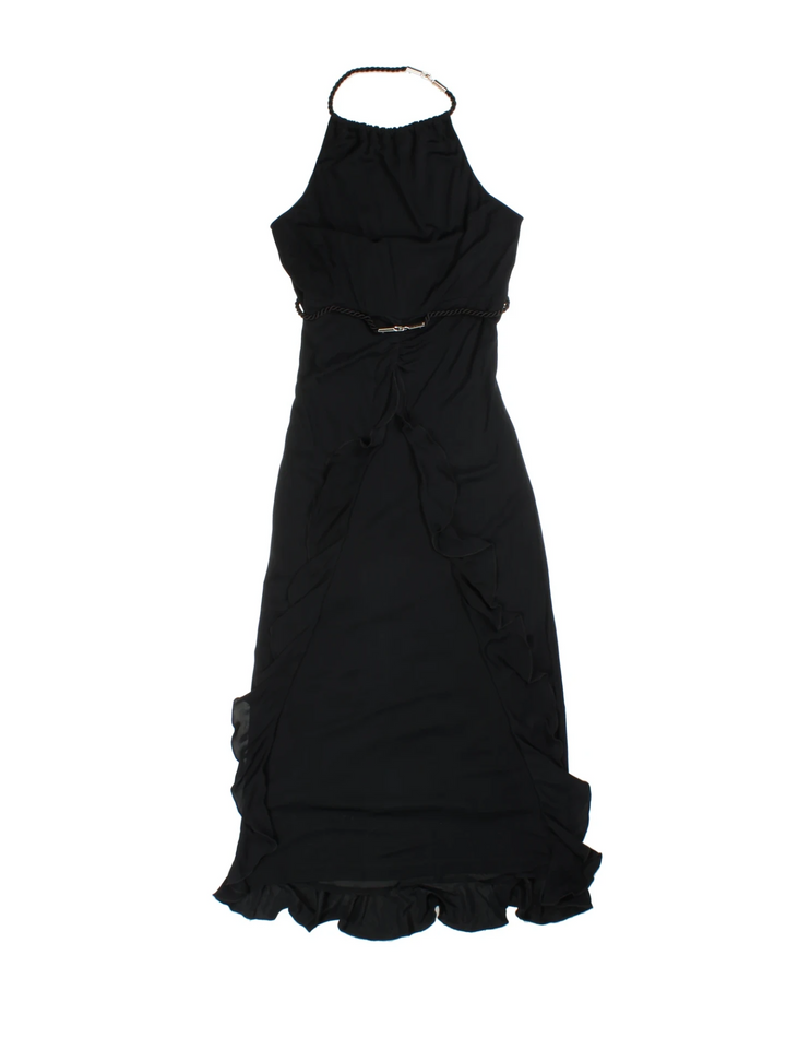 Y2K Karen Millen Halter Neck Midi Dress (Size XXS)
