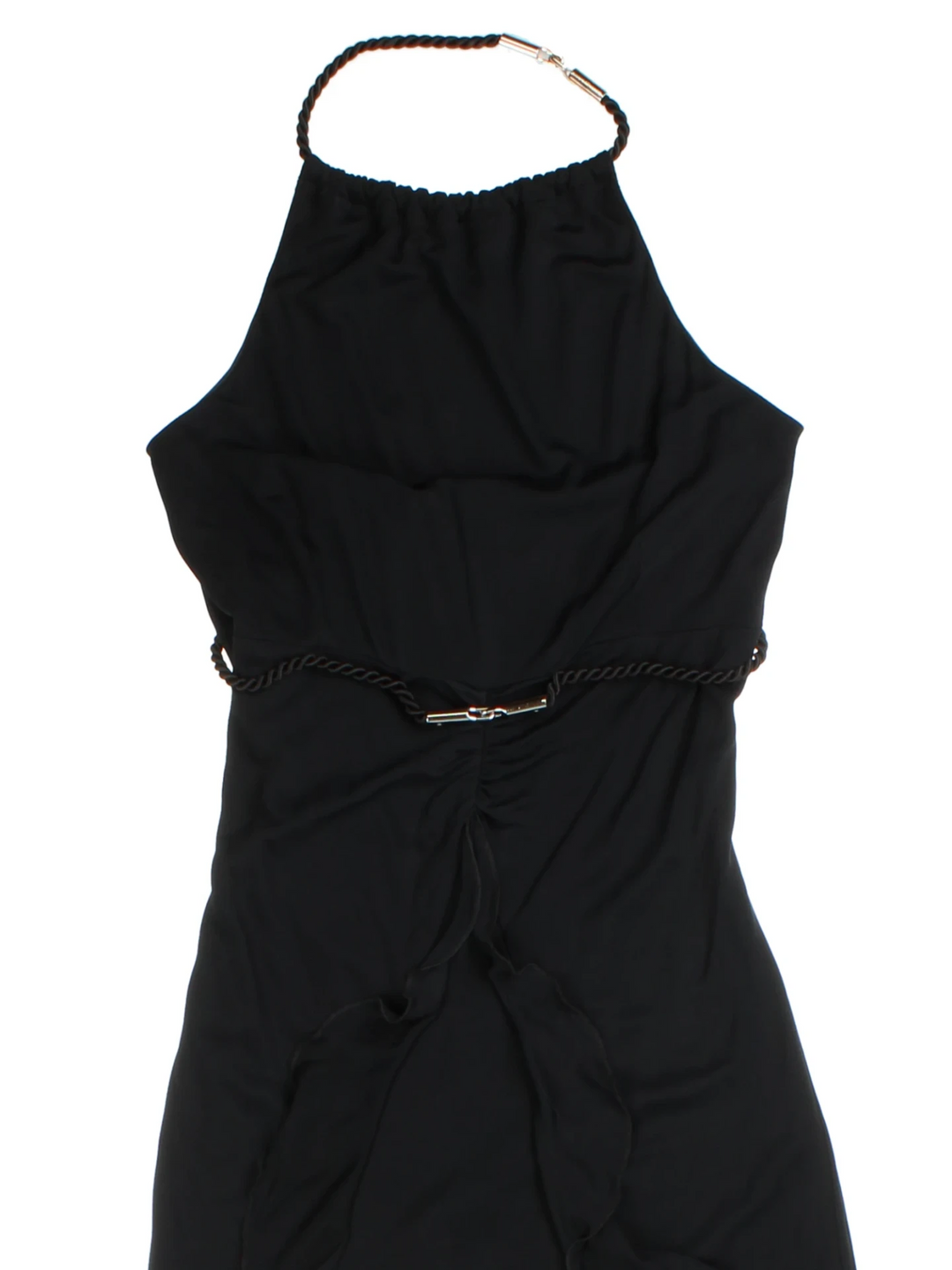 Y2K Karen Millen Halter Neck Midi Dress (Size XXS)